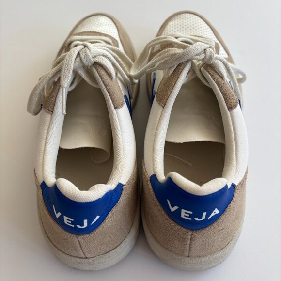 VEJA V-10 Men's Sneakers - Leather White Paros Sahara (EUC) - Picture 4 of 7